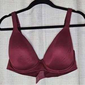 Soma Embraceable Perfect Coverage Bra 38DD Deep Burgundy Full Support